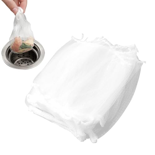 Küchenspüle-Siebbeutel, Küchenspüle-Filternetz,100 Stück Küchenspülbeckensieb | Abflusssieb für Küchenspülen zum Auffangen von Speiseresten, Spülbeckensieb aus Netzgewebe für einfache ReinigungAbfluss von Generic