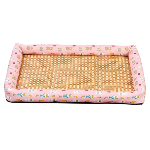 Kühlmatte für Hunde, 40 x 30 x 7 cm, waschbar, eisgekühlt, atmungsaktiv, selbstkühlendes Kissen, Haustierzubehör für Zimmer, Zuhause, Sofa, Balkon, Zwinger, Schlafruhe, Nickerchen von Generic