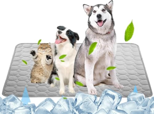 Kühlmatte für Hunde und Katzen, Fresh Pad für Hunde, Katzen, Kissen für Hunde, gegen Hitze, kühlende Matratze für Tiere, tragbar, waschbar, kratzfest von Generic