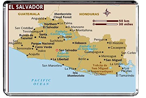 Kühlschrankmagnet El Salvador Karte von Generic