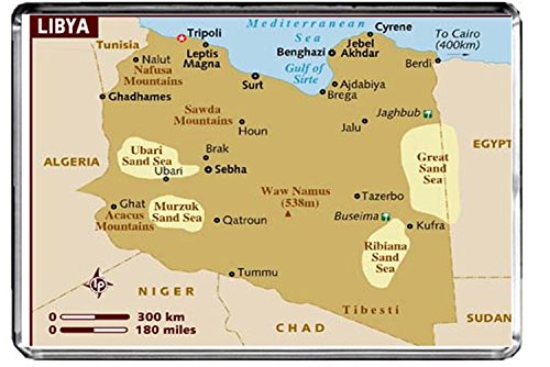 Kühlschrankmagnet Libyen Karte von Generic