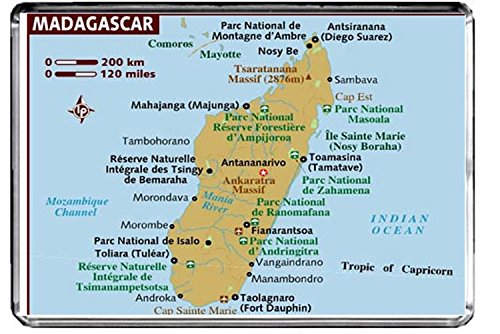 Kühlschrankmagnet mit Madagaskar Karte von Generic