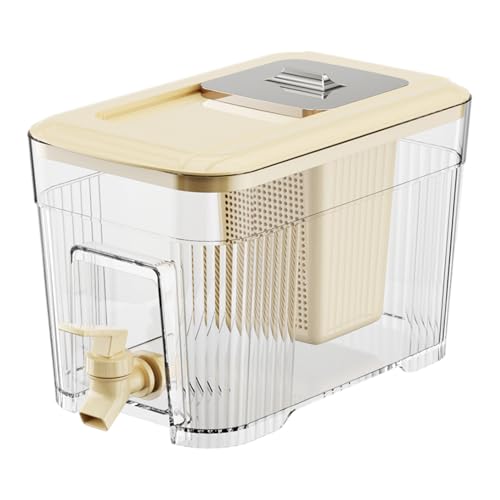 Kühlschrankwasserspender - Getränkehalter mit großer Kapazität, transparenter Lagertank mit Deckel | Tragbarer flüssiger Krug zum Camping, Brunchtisch, Grill -Setup, Feier im Freien oder der täglichen Kühlschrankwasserspender - Getränkehalter mit großer Kapazität, transparenter Lagertank mit Deckel | Tragbarer flüssiger Krug zum Camping, Brunchtisch, Grill -Setup, Feier im Freien oder der täglichen von Generic