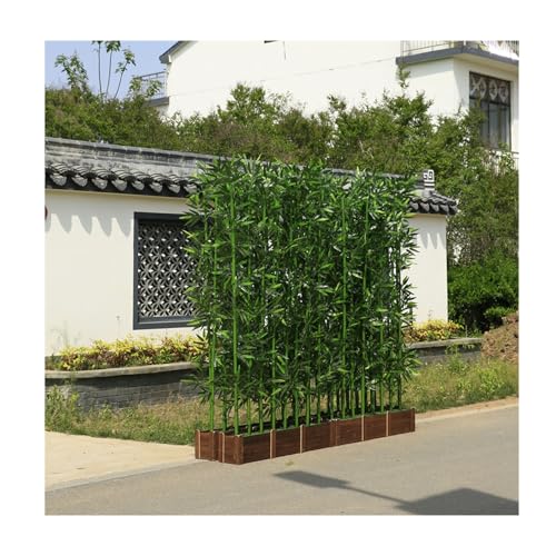 Künstliche Bambuspflanzen Und -bäume Für Drinnen Und Draußen Raumteiler Und Sichtschutz Sichtschutzwand Für Die Landschaftsgestaltung Für Zuhause, Partys, Garten Und Terrasse(50cm/19.7in -8 X 1.5m pol von Generic