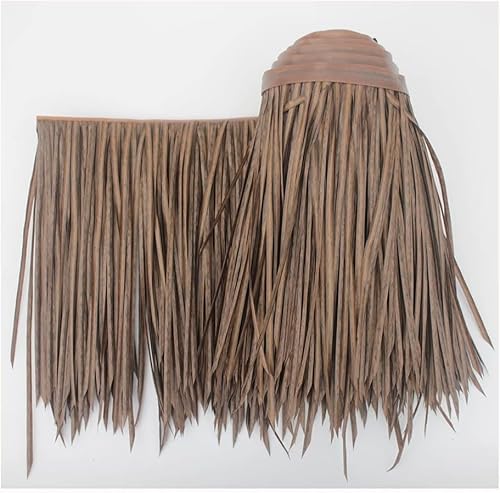 Künstliche Dach Strohrollen, Synthetisches Strohdach, Künstliche Palm Stroh Rollen Ente Blind Gras Stroh Dach Für Tiki Bar Dekorationen, Palm Stroh Stroh Dach Für Gebüh, Yellow C, 0.5x10m/1.64X32.8ft von Generic