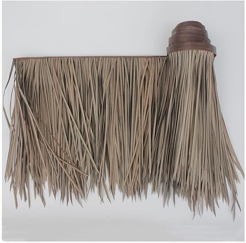 Künstliche Dach Strohrollen, Synthetisches Strohdach, Künstliche Palm Stroh Rollen Ente Blind Gras Stroh Dach Für Tiki Bar Dekorationen, Palm Stroh Stroh Dach Für Gebüh, Yellow E, 0.5x8m/1.64X26.2ft von Generic