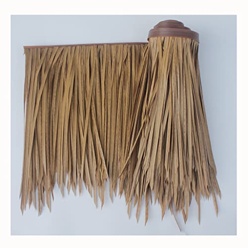 Künstliche Palmen-Stroh Rolle Mexikanische Dekoration Boot Tiki Jalousien Hütten Geburtstagshütte Simulierte Gefälschte Blinde Strohdach Strohdach Party Graszaun(Yellow f,0.5x4m/1.64X13.1ft) von Generic