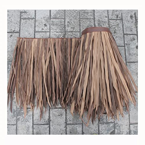 Künstliche Palmen-Strohrollen, Synthetisches Strohdach, Gelbe Künstliche Strohrolle Für Tiki-Bar-Hütte, Terrasse, Party, Palapa-Strohdach-Dekorationen(Yellow c,0.5x1m/1.64X3.28ft) von Generic