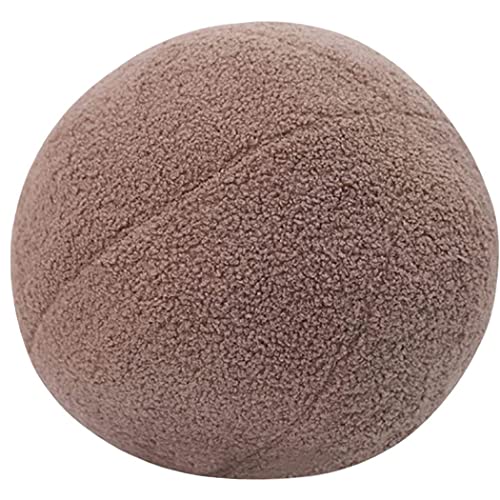 Kugelförmige Wurfkissen im nordischen Stil, Kissen, Plüschball, dekoratives Kissen, rundes Ballkissen, Formen 30,5 cm, einfach, modern, kugelförmig Wurfkissen für Sofa Tatami Stuhl Auto von Generic