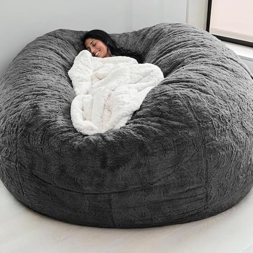 Kunstpelz Sitzsack Erwachsene Luxuriöser Riese 5/6/7ft Riesiger Sitzsack Stuhl Ultra Soft Sitzsack Stuhl, J, 5FT 135X65cm Kunstpelz Sitzsack Erwachsene Luxuriöser Riese 5/6/7ft Riesiger Sitzsack Stuhl Ultra Soft Sitzsack Stuhl, J, 5FT 135X65cm von Generic