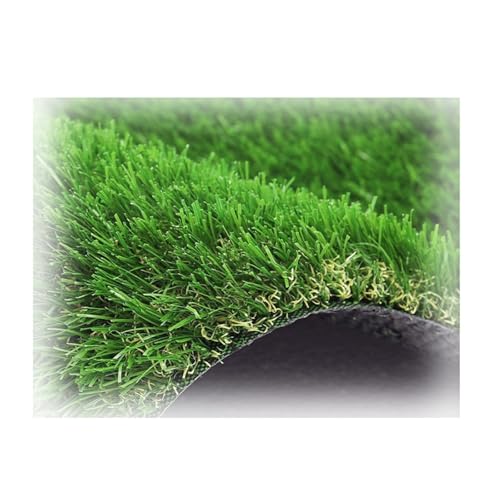 Kunstrasen mit hoher Dichte,Hochwertiger realistischer Kunstrasen mit Drainage,für Rasenlandschaft, Gartenterrasse, Innen- und Außenbereich(2x8m/6x26ft) von Generic