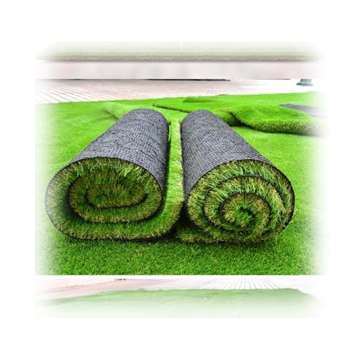 Kunstrasenrolle mit Drainage ，Robuster, realistischer Kunstrasenfür stark frequentierte Rasenflächen, Terrassen, Gärten, Spielbereiche, haustierfreundlich(1.5x7m/5x23ft) von Generic
