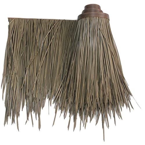 Kunststoff Stroh PE PVC Simulation Stroh Bedachung Kunststoff-Fliesen Feuerfest Künstliche Stroh Gazebo Strohdachdekoration Palm Thatch Roll(Yellow e,0.5x8m/1.64X26.2ft) von Generic