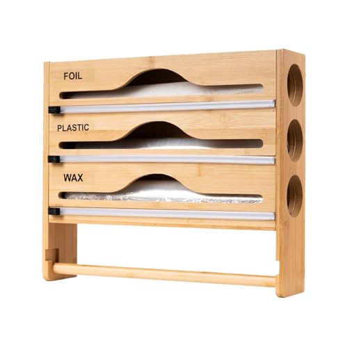 Kunststofffolie Organizer mit Schneider | Organisation Behälter mit Schneider | Organizer Aufbewahrungsbox wiederverwendbare Multifunktionale Für Küchenschränke Wand Kühlschrank von Generic