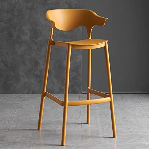 Kunststoffstühle - Moderner Barhocker mit Rückenlehne - Home Bar, Küchentheke, Esszimmerstühle - einfach und bequem von Generic