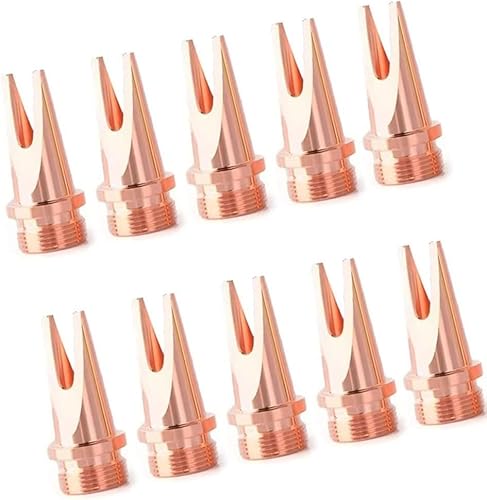 Kupferdüse für Handheld -Laserschweißsysteme, Kabel -Futter -kompatible Spitze für die Schweißleistung Model A (C) External corner 10Stücke von Generic