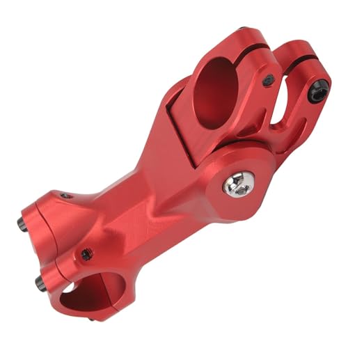 Kurze Lenkerstamm, Fahrradstamm 31,8 Mm Stoßdämpfung Aluminiumlegierung für Bergbikes (Rot) von Generic