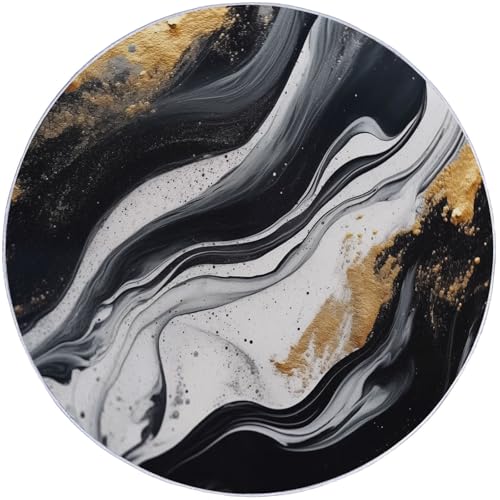 Kurzflor Runder Flanell Teppich 160 cm, Modern Textur Abstrakt Linien Druckdesign, waschbar pflegeleicht ideal fürs Wohnzimmer, Schlafzimmer und Kinderzimmer auch als Badematte, Bunt Kurzflor Runder Flanell Teppich 160 cm, Modern Textur Abstrakt Linien Druckdesign, waschbar pflegeleicht ideal fürs Wohnzimmer, Schlafzimmer und Kinderzimmer auch als Badematte, Bunt von Generic