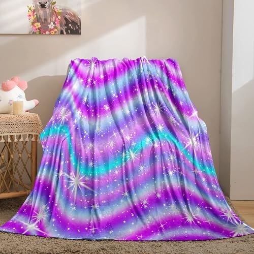 Kuscheldecke 130x150 Lila Streifen, Flanell Fleecedecke 3D Stern Weiche und Warme Decke, als Sofadecke Wohndecke Tagesdecke Wolldecken, für Kinder Erwachsene L3429 Kuscheldecke 130x150 Lila Streifen, Flanell Fleecedecke 3D Stern Weiche und Warme Decke, als Sofadecke Wohndecke Tagesdecke Wolldecken, für Kinder Erwachsene L3429 von Generic