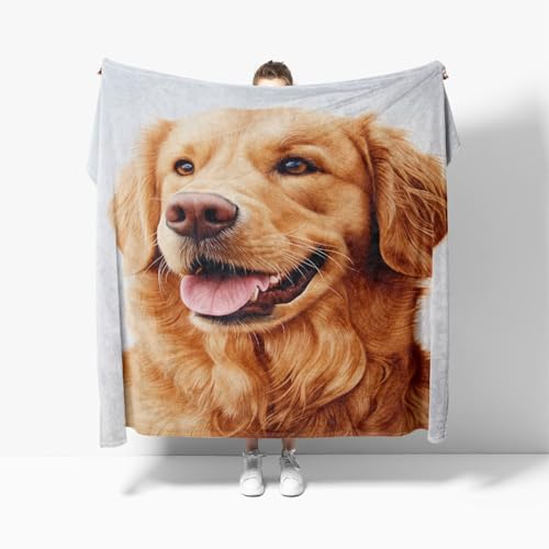 Kuscheldecke Flauschig Weiche Flanell Fleecedecke XXL 180x220 cm - SüßEr Golden Retriever Wohndecke Warm Sommerdecke Sofadecke, Braun Tagesdecke für Erwachsene Kinder Schlafzimmer Kuscheldecke Flauschig Weiche Flanell Fleecedecke XXL 180x220 cm - SüßEr Golden Retriever Wohndecke Warm Sommerdecke Sofadecke, Braun Tagesdecke für Erwachsene Kinder Schlafzimmer von Generic