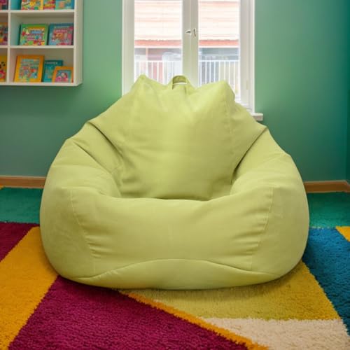 Kuscheltier Aufbewahrung Sitzsack Abdeckung Nur Samt Waschbar Verdickter Reißverschluss Stretch Stoff Modern Schlafzimmer Wohnzimmer Büro Terrasse Teenager Erwachsene,Grün,90 * 110cm Kuscheltier Aufbewahrung Sitzsack Abdeckung Nur Samt Waschbar Verdickter Reißverschluss Stretch Stoff Modern Schlafzimmer Wohnzimmer Büro Terrasse Teenager Erwachsene,Grün,90 * 110cm von Generic