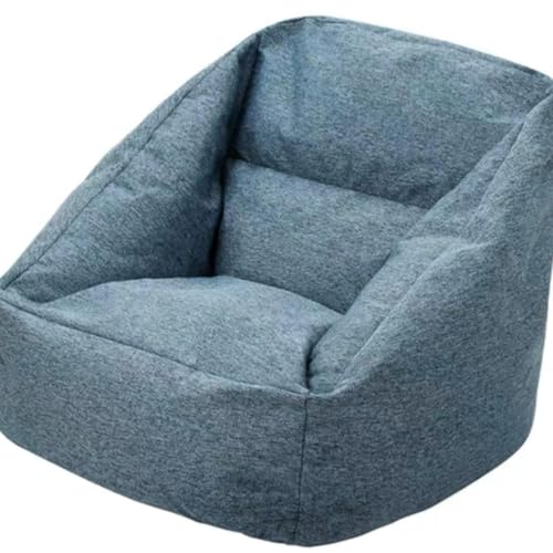 Kuscheltier Aufbewahrung Sitzsack Stuhlbezug Für Kinder Und Erwachsene Haustiere Hunde Katzen Lazy Beds Weiche Sitzsackabdeckung Zum Organisieren Von Kindern Plüschspielzeug He, Dark Gray, 70X74cm von Generic