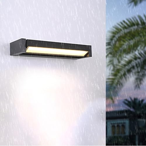 LED Außenwandleuchte Modern 350° Drehung Verstellbare Wandlampe IP65 Wasserdicht Wandleuchte Gartendeko Wand Aluminium Schwarz für Villa Flur Terrasse LED Außenwandleuchte Modern 350° Drehung Verstellbare Wandlampe IP65 Wasserdicht Wandleuchte Gartendeko Wand Aluminium Schwarz für Villa Flur Terrasse von Generic