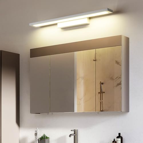 LED-Badezimmer-Wandleuchte für den Innenbereich über dem Spiegel, IP44, wasserdichte Wandleuchten, 3000 K/6000 K, Lange Streifen-Wandlampe im Inneren, Moderne Inneneinrichtung für Bilder, Schmink LED-Badezimmer-Wandleuchte für den Innenbereich über dem Spiegel, IP44, wasserdichte Wandleuchten, 3000 K/6000 K, Lange Streifen-Wandlampe im Inneren, Moderne Inneneinrichtung für Bilder, Schmink von Generic