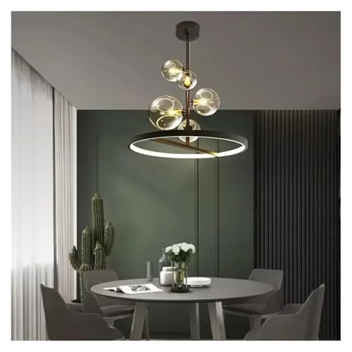 LED Glas Pendelleuchte Nordic Circle Deckenleuchte Hängeleuchte Schwarz LOFT Wohnzimmer Esszimmer Küche Leuchte LED Glas Pendelleuchte Nordic Circle Deckenleuchte Hängeleuchte Schwarz LOFT Wohnzimmer Esszimmer Küche Leuchte von Generic