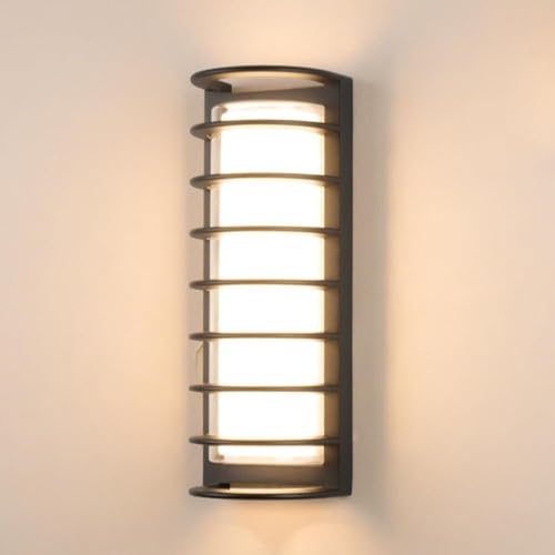 LED-Innenwandleuchte, modern, schwarz, Außenwandleuchte, Außenbeleuchtung, IP65, wasserdicht, Wandlaterne für Garten, Villa, Innenhof, Balkon, Foyer, Eingangsbereich, Korridor, Veranda, Terrasse, Hau LED-Innenwandleuchte, modern, schwarz, Außenwandleuchte, Außenbeleuchtung, IP65, wasserdicht, Wandlaterne für Garten, Villa, Innenhof, Balkon, Foyer, Eingangsbereich, Korridor, Veranda, Terrasse, Hau von Generic