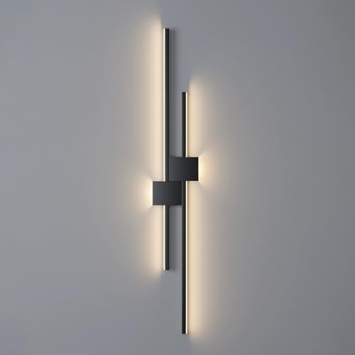 LED Schwarze Wandleuchte Lineare Streifen Wandlampe Moderne Vanity Wandleuchte Minimalistische Wandleuchte Wandbeleuchtung Wohnzimmer Flur Wandlampen Innenwandleuchte LED Schwarze Wandleuchte Lineare Streifen Wandlampe Moderne Vanity Wandleuchte Minimalistische Wandleuchte Wandbeleuchtung Wohnzimmer Flur Wandlampen Innenwandleuchte von Generic