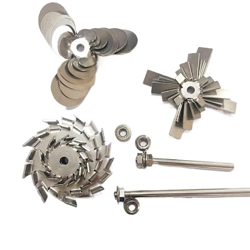 Labor-Rührklinge aus Edelstahl und Fächerförmiges Rührpaddel, Dispergier-Scheiben Rührstab für Labor-Bechergläser, Zubehör für Elektrischen Laborrührer, Mischer und Blender(Dispersing disc 12cm) Labor-Rührklinge aus Edelstahl und Fächerförmiges Rührpaddel, Dispergier-Scheiben Rührstab für Labor-Bechergläser, Zubehör für Elektrischen Laborrührer, Mischer und Blender(Dispersing disc 12cm) von Generic