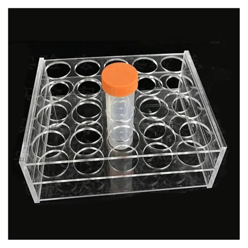 Laborgeräte und -ausrüstung 1 stücke Klare Organische Glas 50ml 100ml 250ml Zentrifuge Rohr Rack Halter for Labor(100ml 8holes) von Generic