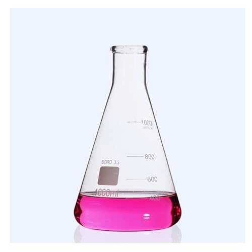 Laborgeräte und -ausrüstung 1Pcs 50-2000ml Gerade Kleine Mund Glas Erlenmeyerkolben GlassTriangle Glaskolben for Labor(150ml) von Generic