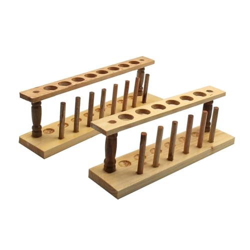 Laborgeräte und -ausrüstung 2 Teile/los Durchmesser 21mm Holz Rohr Rack Löcher Glas Oder Kunststoff Reagenzglas Ständer for Ausrüstung(10 holes 2pcs) von Generic