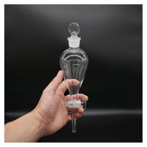 Laborgeräte und -ausrüstung Scheidetrichterform, eingeschliffener Glasstopfen, 10–125–250–500–5000 ml, Glas-Umschaltventil(2000mL) von Generic