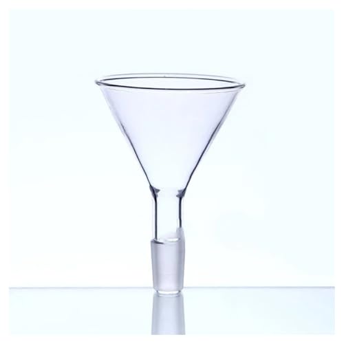 Laborglaswaren 1 Stück Klarer 50mm bis 150mm Glas-Einfülltrichter mit Standard-Einschliffmund for das Labor(60mm joint No.19) von Generic