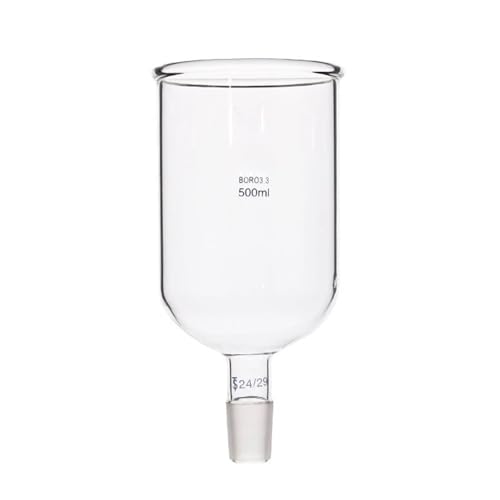Laborglaswaren 1 Stück Klarer zylindrischer Einfülltrichter aus Glas (50 mm bis 150 mm) mit standardmäßiger Einschlifföffnung for das Labor(1000mm joint No.24) von Generic