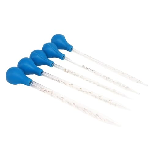 Laborglaswaren 1 ml-10 ml Messpipette aus Glas mit Gummiball, for Laborchemie, Tropfpipette(2ml) von Generic
