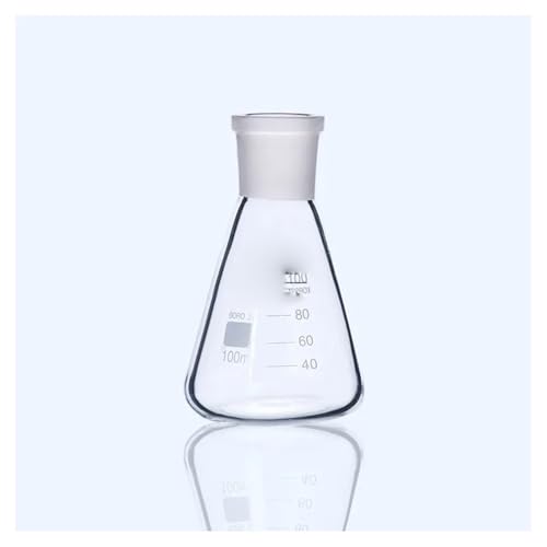 Laborglaswaren 1 stücke Labor 25 ml Bis 2000 ml Hohe Glas Spirale Neck Mit Standard Mund 19# 24# 29# Dreieckige Glaskolben(1000ml No.24) von Generic