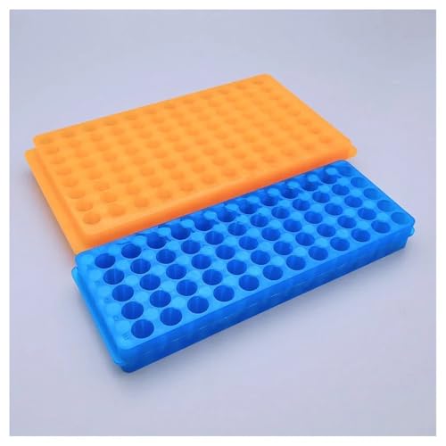 Laborglaswaren 1 stücke Labor Kunststoff doppelseitige Zentrifugenröhrchen Rack Mit 60/80/96 löcher 0,5/1,5/2 ml Rohr Regal(80 holes) von Generic