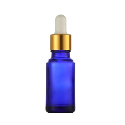 Laborglaswaren 10 Teile/los Blau Runde Labor Glas Mit Groppers Goldene/Silber Kreis for Experiment(20ml Golden) von Generic