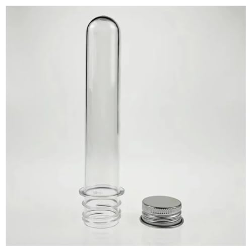 Laborglaswaren 10 stücke Labor 30/40/70/100ml Rohr Flasche Transparent Zylindrischen Kunststoff Nachfüllbare Flasche(100ml) von Generic