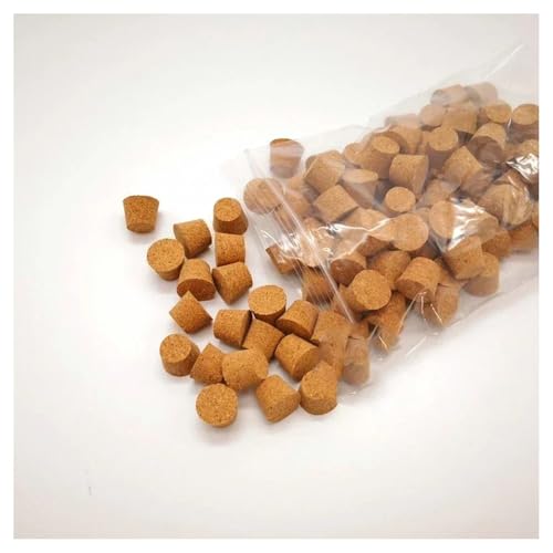 Laborglaswaren 100 stücke 7,5mm Bis 30mm Holz Kork Labor Rohr Stecker Kleine Glas Flasche Stopper Deckel Angepasst(21x16x20mm) von Generic