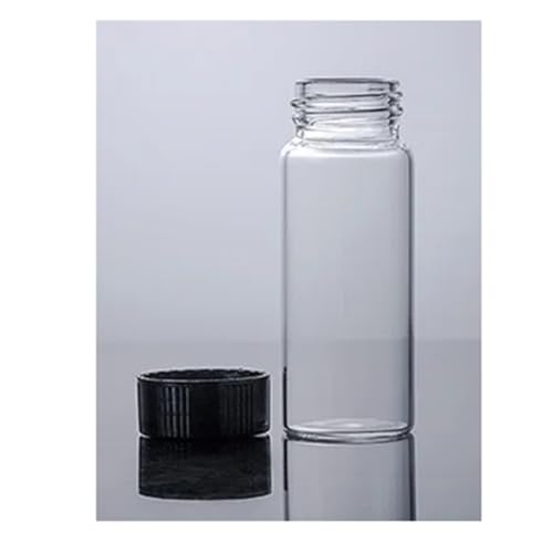 Laborglaswaren 2 ml - 60 ml Probenfläschchen Laborreagenzflasche Kleine klare transparente Medizinfläschchen for Experimente(10ml 22x50mm 20pcs) von Generic