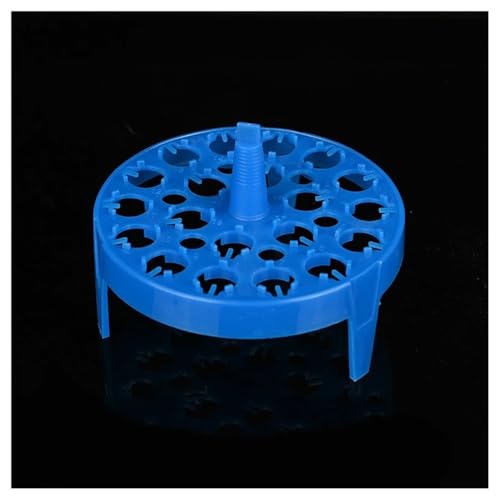 Laborglaswaren 2 stücke Labor Kunststoff Bad Float Rund Lagerung Tablett 20-löcher for 2ml 1,5 ml Zentrifuge Rohr Rohr Rack von Generic