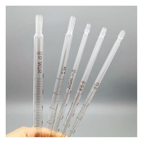 Laborglaswaren 5 stücke 10 stücke 20 stücke Glas Messpipette Dropper 1ml/2ml/3ml/5ml/10ml Transfer Pipette for Labor(2ml 20pcs) von Generic