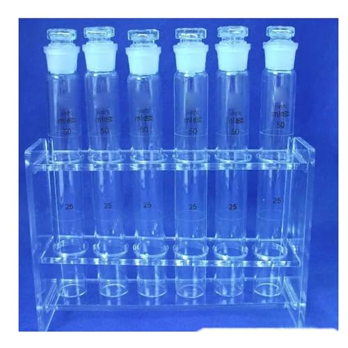 Laborglaswaren 6 stücke Labor 50mlx6 Organische Glas Rohr Rack 6 Stück 50ml Glas Farbmetrischen Rohr Laborglaswaren 6 stücke Labor 50mlx6 Organische Glas Rohr Rack 6 Stück 50ml Glas Farbmetrischen Rohr von Generic