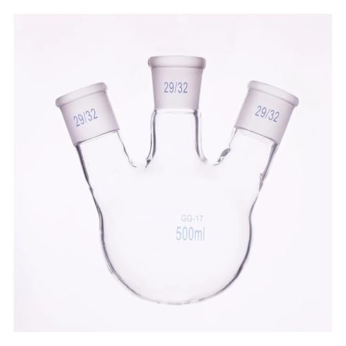 Laborglaswaren Dreihalskolbenform mit Normschliffmündung 500 ml 1000 ml 2000 ml 3000 ml 5000 ml NS 29/32(50000mL) von Generic
