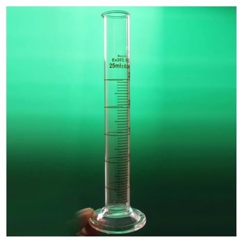 Laborglaswaren Labor 25ml Messzylinder Mit Skala Hohe Borosilikat 3,3 Glas Labor von Generic